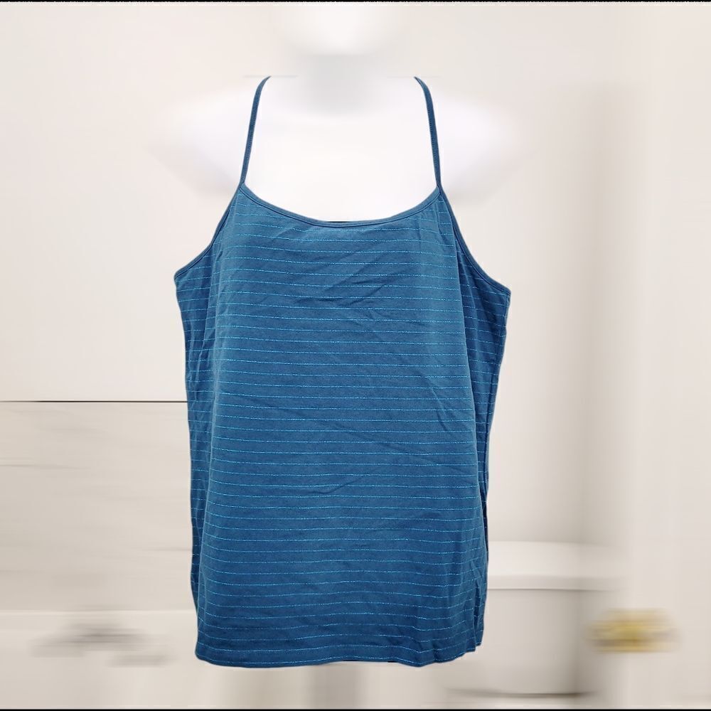 2/$20 Joe Fresh Blue Yoga Tank Top Size: XL
